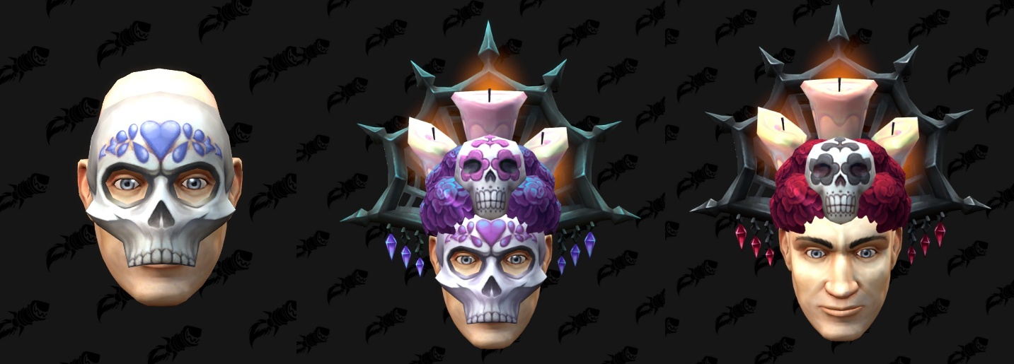 New Day of the Dead Transmogs - Flower Crowns, Skull Helms - For Players - WoW Guide